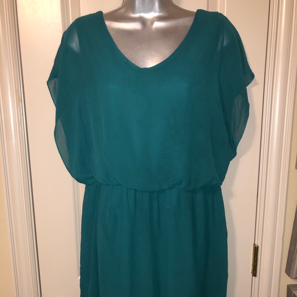 Enfocus studio turquoise/ blue dress sz:14